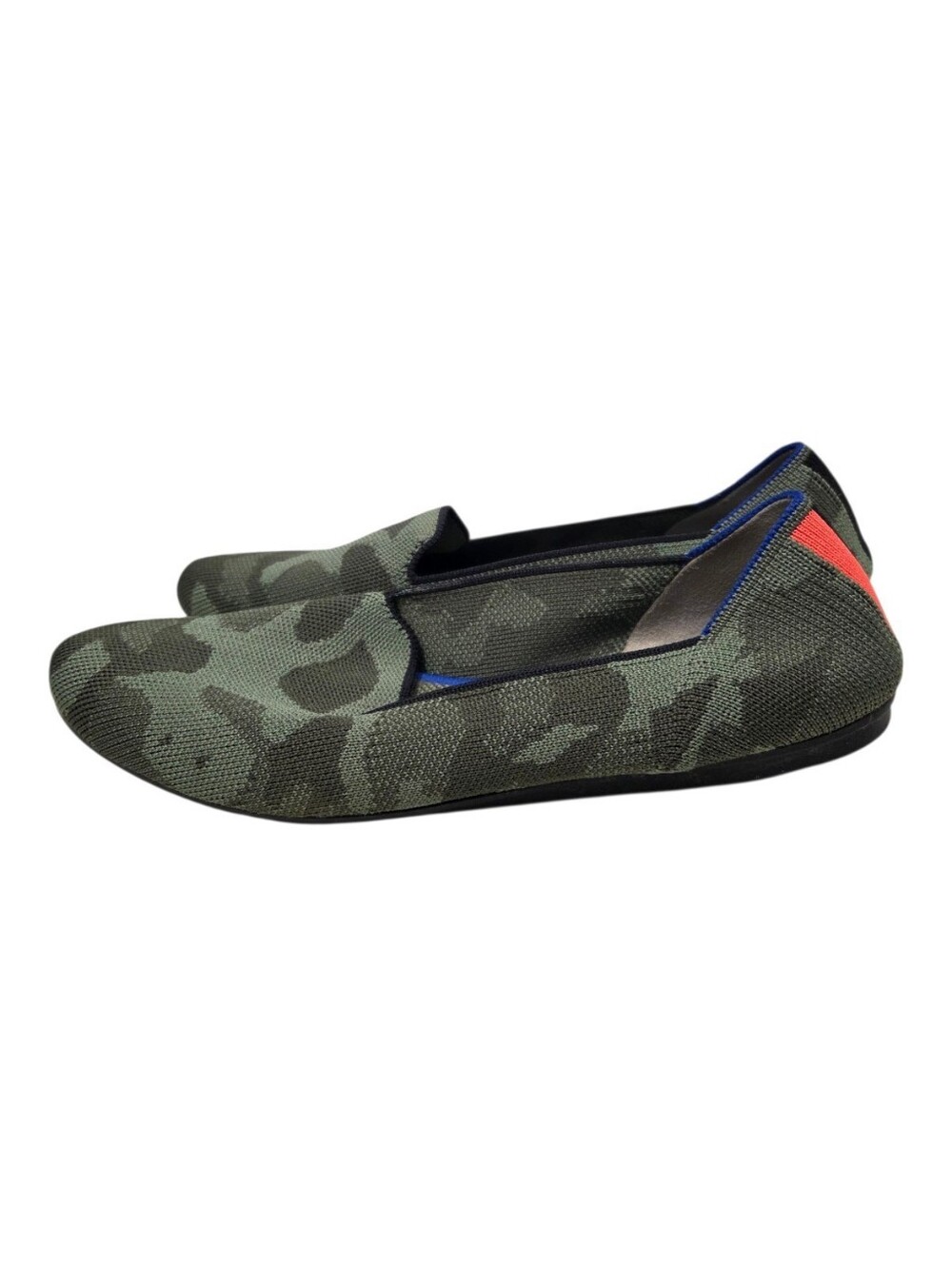Rothy's The Loafer Green Camo Slip On Shoes Womens Size 9.5